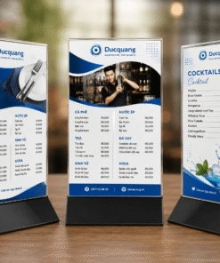 Kệ Menu A5 tam giác đế rời KM-0475