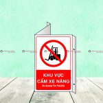 Chú ý khu vực cấm xe nâng