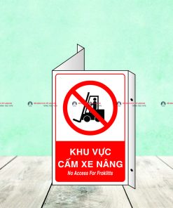 Chú ý khu vực cấm xe nâng
