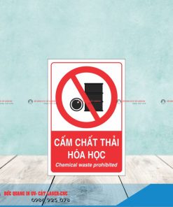 Biển cấm hóa chất nguy hiểm