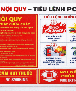 Biển báo PCCC Bằng Mica