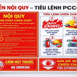 Biển báo PCCC Bằng Mica